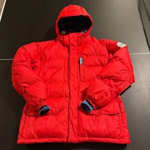 Y2K Burton Red Goose Down Audio Integrated Snowboard Jacket - XL